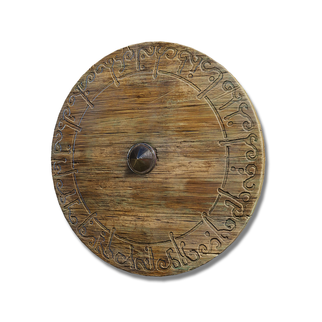 12008 Scripture Wooden Shield armaments