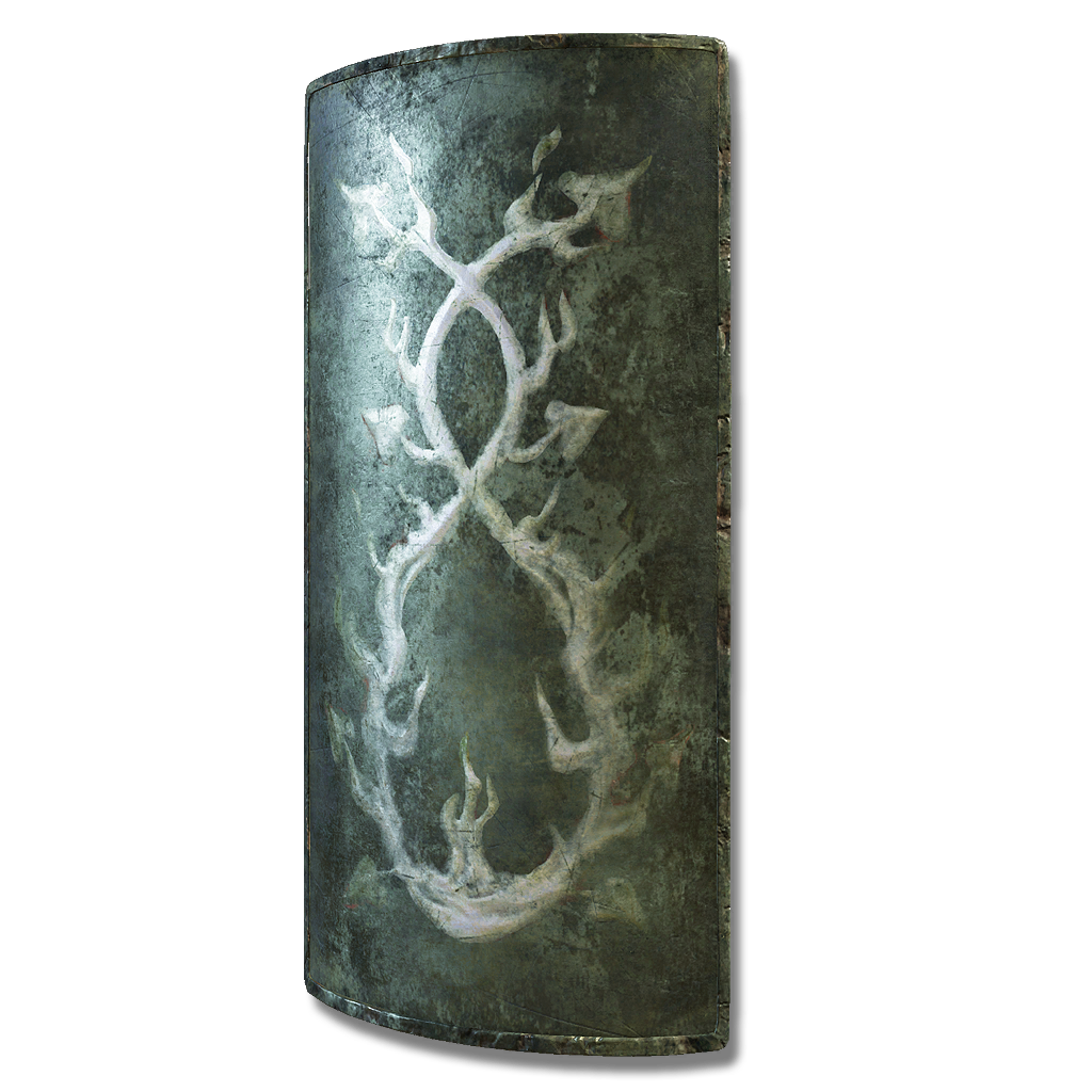 12098 Crossed Tree Towershield armaments