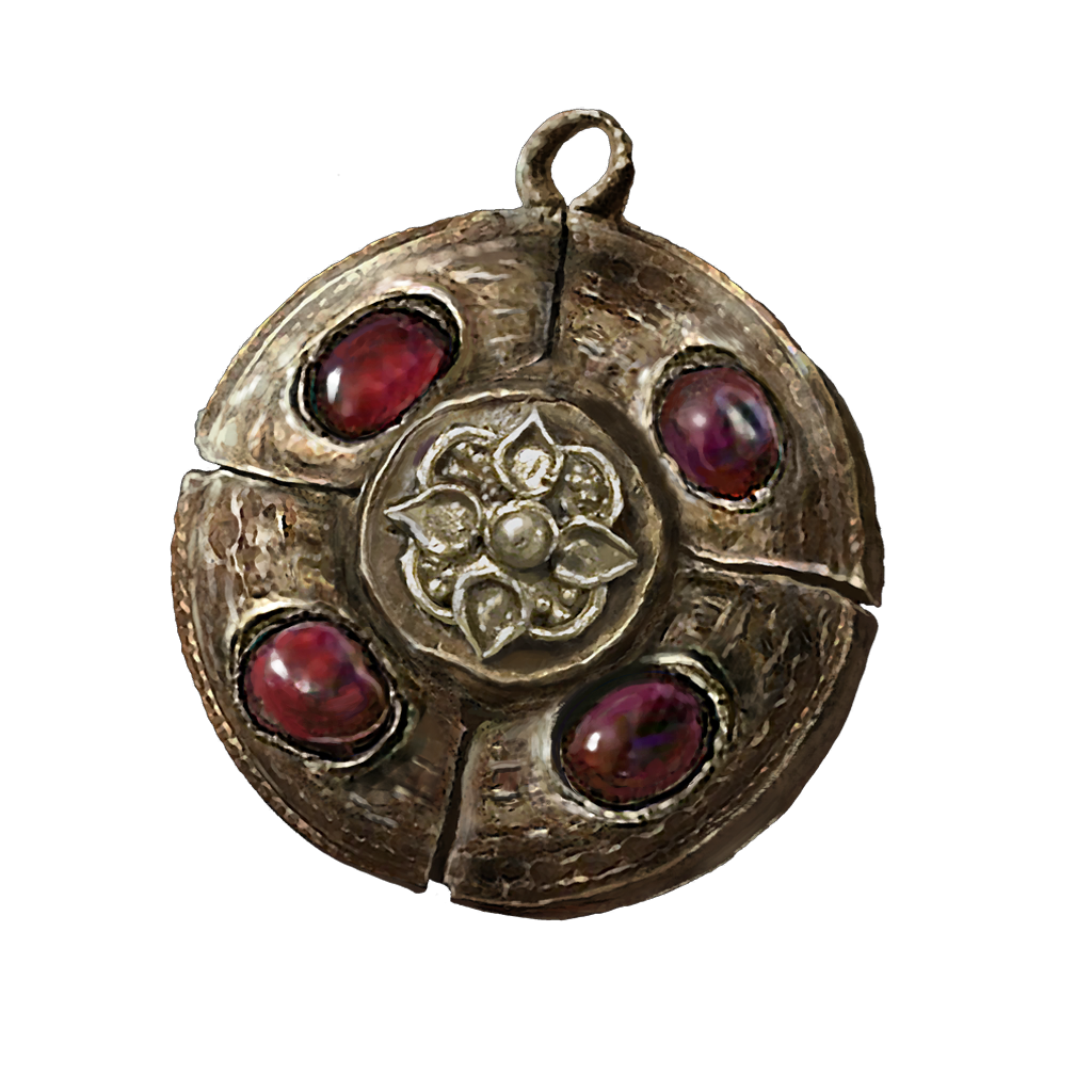 18000 Crimson Amber Medallion talismans