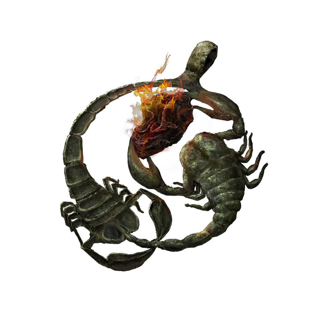 18250 Fire Scorpion Charm talismans 18250 Fire Scorpion Charm talismans